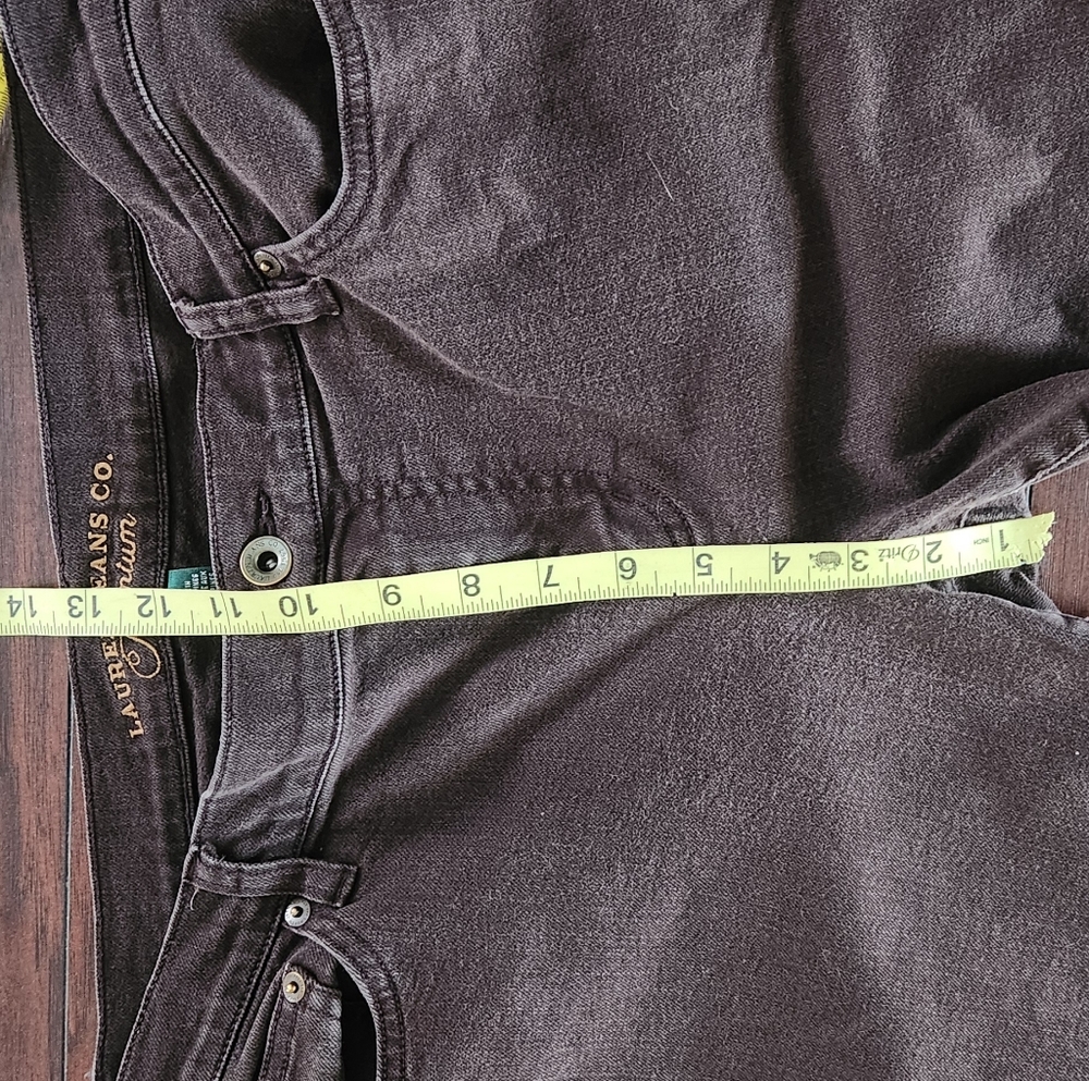 LRL BROWN STRAIGHT LEG JEANS - Picture 4 of 7